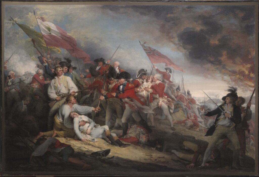 The Battle of Bunker's Hill, June 17, 1775. Painting by John Trumbull, 1786. Credit: Yale University Art Gallery
