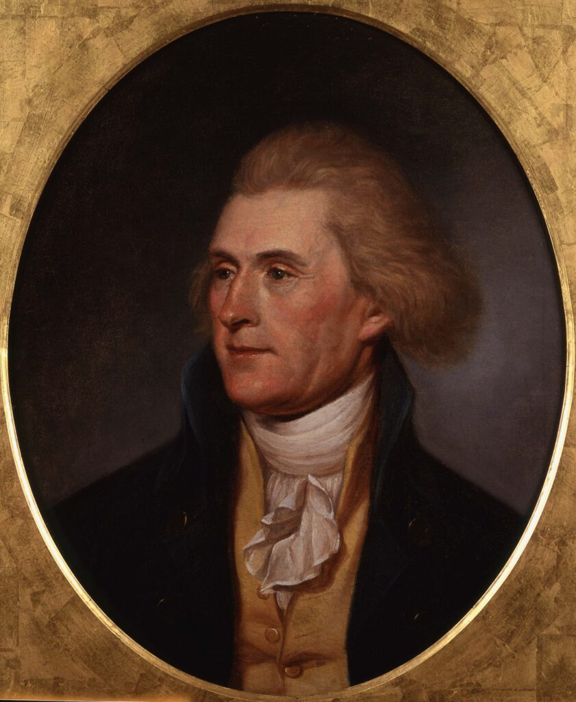 Thomas Jefferson. Painting by Charles Willson Peale, ca. 1791-1792. Credit: Independence National Historical Park, National Park Service