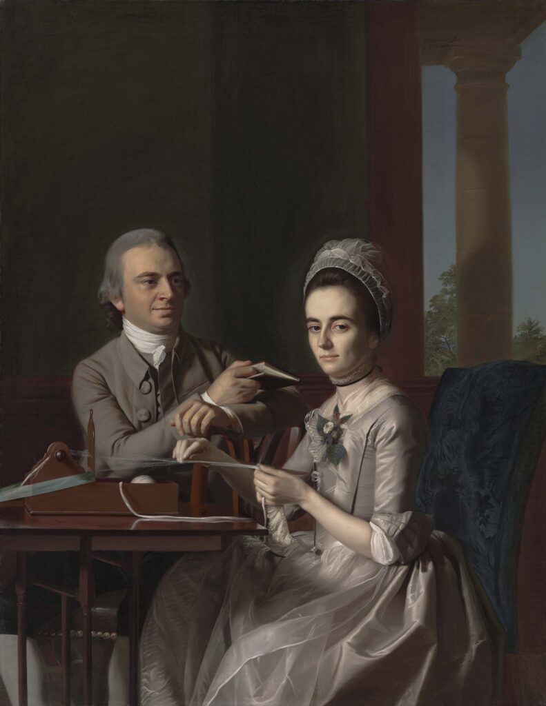 Portrait of Mr. and Mrs. Thomas Mifflin (Sarah Morris). Painting by John Singleton Copley, 1773. Credit: Philadelphia Museum of Art