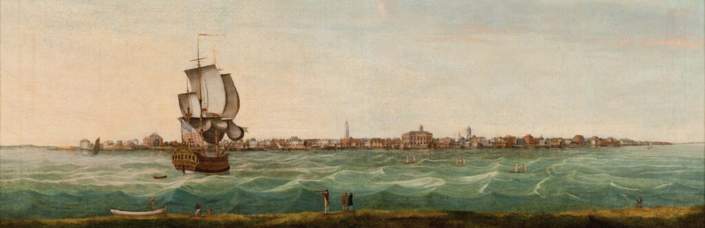 A View of Charles Town. Painting by Thomas Leitch, 1774. Credit: Collection of the Museum of Early Southern Decorative Arts (MESDA)