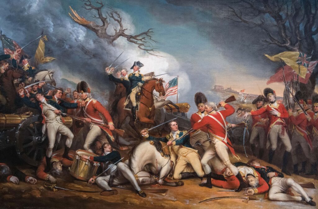 The Death of General Mercer at the Battle of Princeton, January 3, 1777. Painting by John Trumbull, ca. 1789-1831. Credit: Alamy Stock Photo