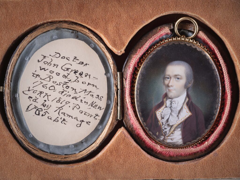 Portrait of John Greenwood. Painting by John Ramage, 1785. Credit: The New York Academy of Medicine Library