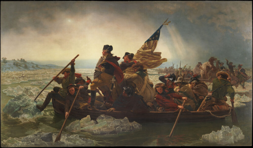 Washington Crossing the Delaware. Painting by Emanuel Leutze, 1851. Credit: The Metropolitan Museum of Art.