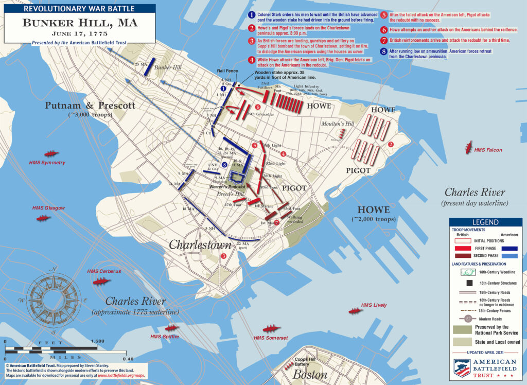 Map of Bunker-Hill----June-17-1775