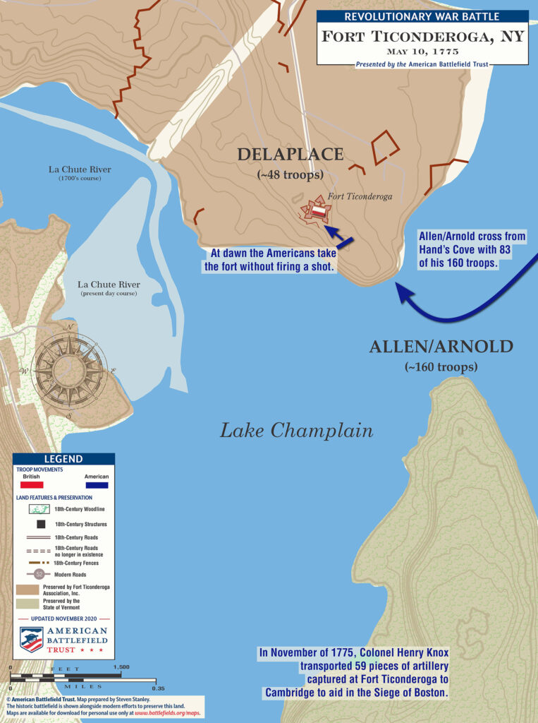 Map of Fort-Ticonderoga----May-10-1775